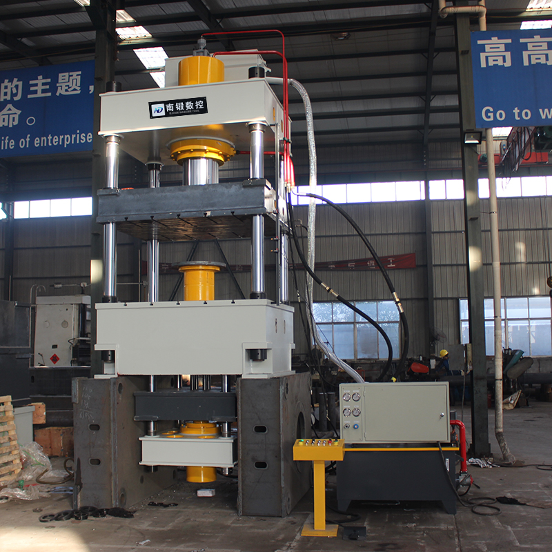 400噸四柱油壓機不銹鋼金屬拉伸成型液壓機下頂式壓力機滕州