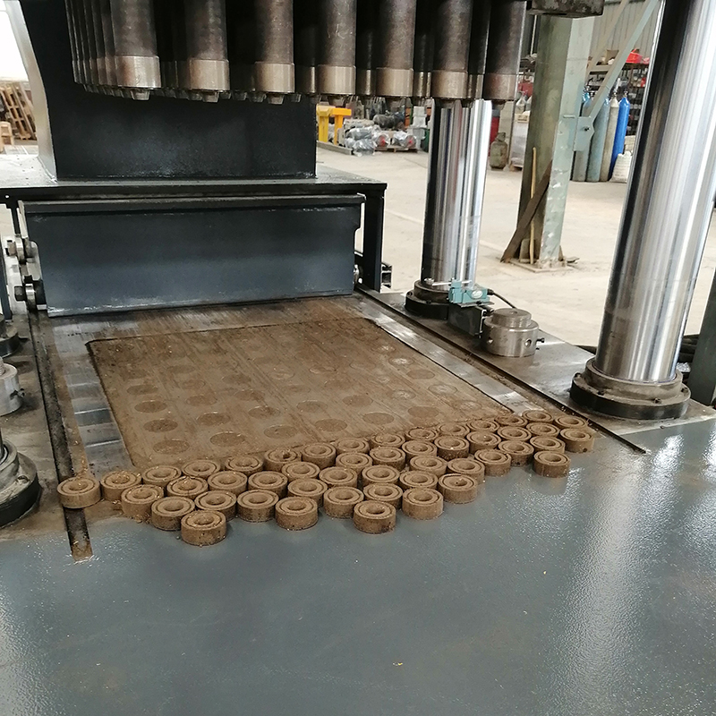 315噸育苗塊粉末成型四柱壓機營養土成型油壓機