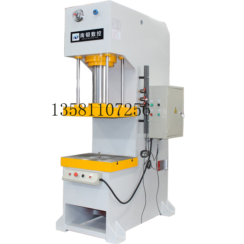 滕州63噸單臂電機定子壓裝成型液壓機 現貨63t軸承壓裝油壓機