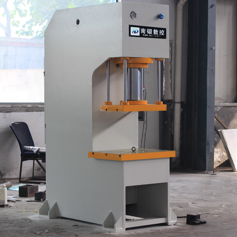 100t定子壓裝油壓機滕州100T壓裝單柱液壓機單臂壓機