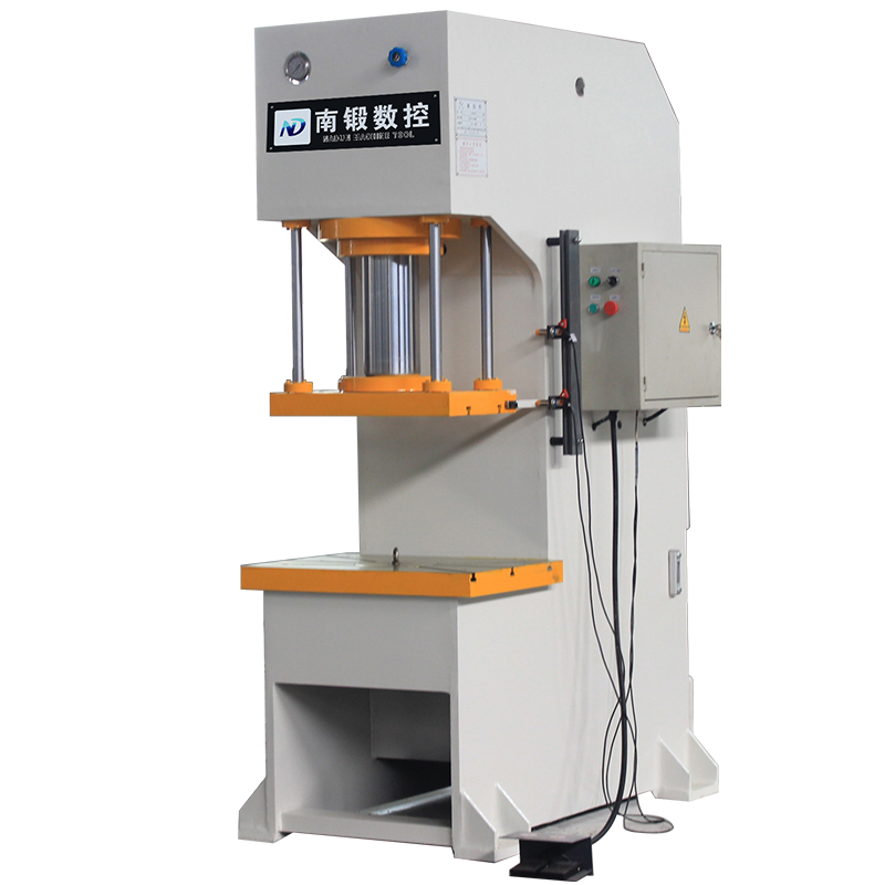 100t定子壓裝油壓機滕州100T壓裝單柱液壓機單臂壓機